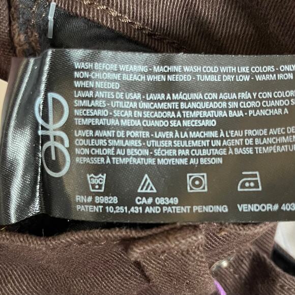 Gloria Vanderbilt Amanda Classic Coffee Roast Brown Slimming Stretch Jean 8 NWT - Picture 15 of 16